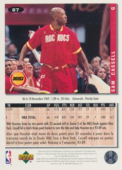 1994-95 Collector's Choice French #87 Sam Cassell Back