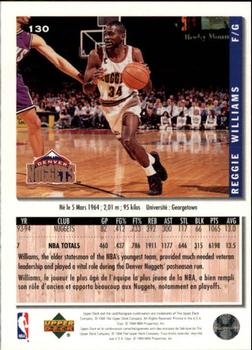 1994-95 Collector's Choice French #130 Reggie Williams Back