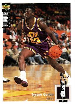 1994-95 Collector's Choice French #138 Tyrone Corbin Front
