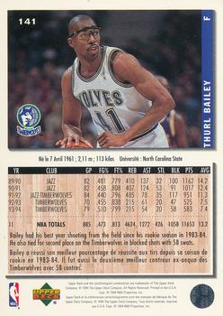 1994-95 Collector's Choice French #141 Thurl Bailey Back