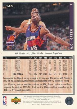 1994-95 Collector's Choice French #145 A.C. Green Back