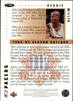1994-95 Collector's Choice French #176 Reggie Miller Back