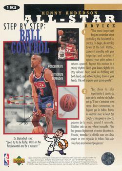 1994-95 Collector's Choice French #193 Kenny Anderson Back