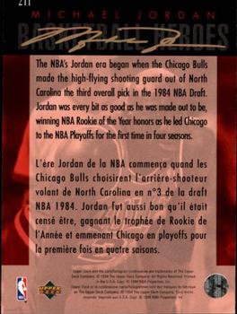 1994-95 Collector's Choice French #211 Michael Jordan Back