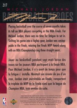 1994-95 Collector's Choice French #217 Michael Jordan Back