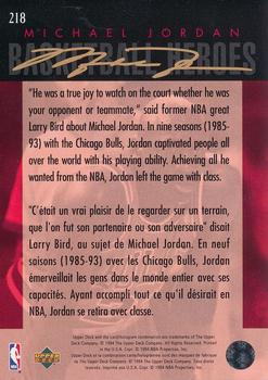 1994-95 Collector's Choice French #218 Michael Jordan Back