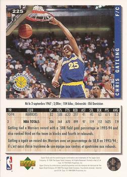 1994-95 Collector's Choice French #225 Chris Gatling Back