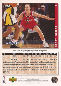 1994-95 Collector's Choice French #237 Scott Skiles Back