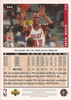 1994-95 Collector's Choice French #264 Kevin Willis Back