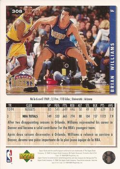 1994-95 Collector's Choice French #308 Brian Williams Back