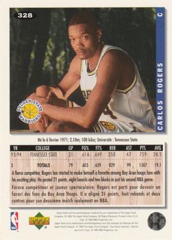1994-95 Collector's Choice French #328 Carlos Rogers Back