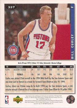 1994-95 Collector's Choice French #337 Bill Curley Back