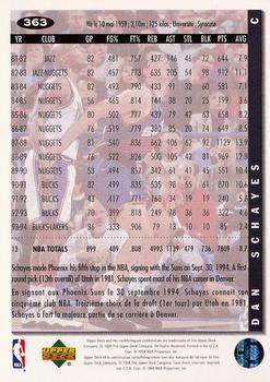 1994-95 Collector's Choice French #363 Dan Schayes Back
