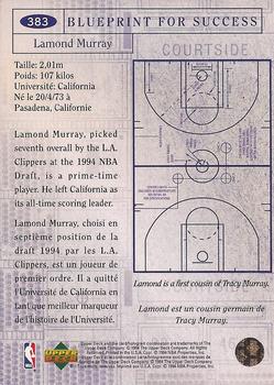 1994-95 Collector's Choice French #383 Lamond Murray Back