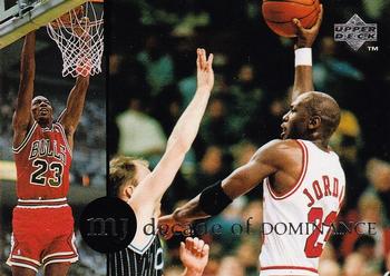 1994-95 Collector's Choice French - Michael Jordan Rare Air Decade of Dominance #J9 Michael Jordan Front