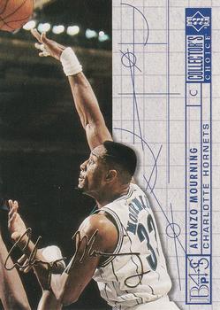 1994-95 Collector's Choice French - Gold Signature #374 Alonzo Mourning Front