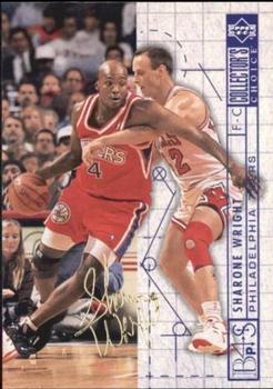 1994-95 Collector's Choice French - Gold Signature #391 Sharone Wright Front