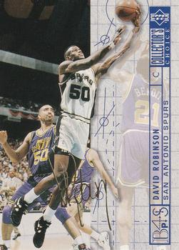 1994-95 Collector's Choice French - Gold Signature #395 David Robinson Front