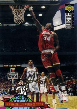 1994-95 Collector's Choice French - Gold Signature #399 Hakeem Olajuwon Front