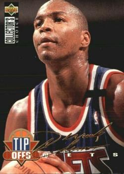 1994-95 Collector's Choice French - Gold Signature #182 Derrick Coleman Front
