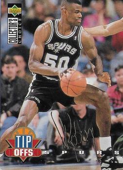 1994-95 Collector's Choice French - Gold Signature #189 David Robinson Front