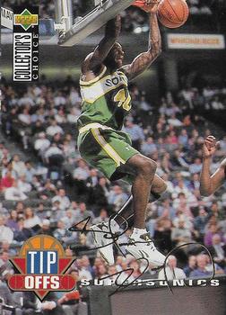 1994-95 Collector's Choice French - Gold Signature #190 Shawn Kemp Front