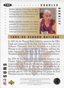 1994-95 Collector's Choice Spanish - Gold Signature #186 Charles Barkley Back