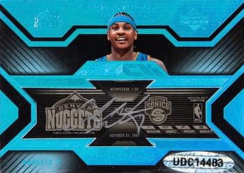 2007-08 UD Black - Ticket Autographs Dual White #DTA-AD Carmelo Anthony / Kevin Durant Back