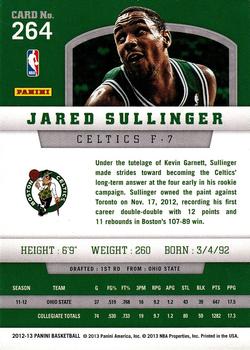 2012-13 Panini #264 Jared Sullinger Back