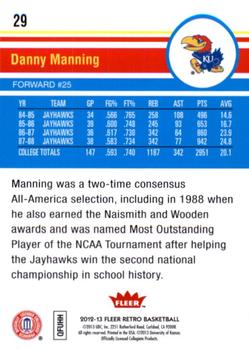 2012-13 Fleer Retro #29 Danny Manning Back