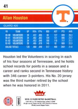 2012-13 Fleer Retro #41 Allan Houston Back