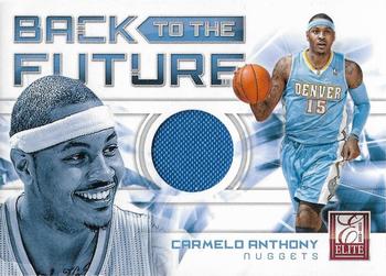 2012-13 Panini Elite - Back to the Future Materials #8 Carmelo Anthony Front