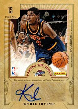2012-13 Panini Elite - Passing the Torch Autographs #15 Grant Hill / Kyrie Irving Back