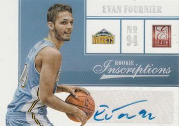 2012-13 Panini Elite - Rookie Inscriptions #62 Evan Fournier Front
