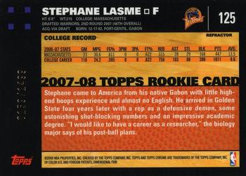 2007-08 Topps Chrome - Refractors #125 Stephane Lasme Back