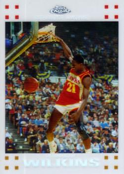 2007-08 Topps Chrome - Refractors White #94 Dominique Wilkins Front