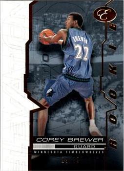 2007-08 Bowman Elevation - Blue #69 Corey Brewer Front