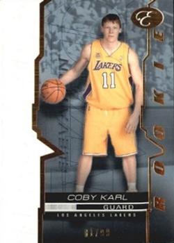 2007-08 Bowman Elevation - Blue #100 Coby Karl Front
