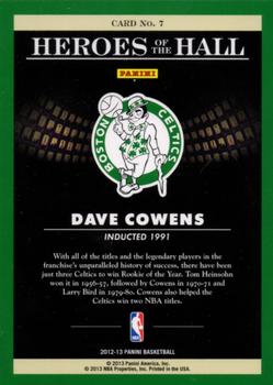 2012-13 Panini - Heroes of the Hall #7 Dave Cowens Back