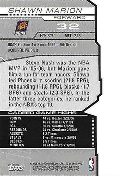 2007-08 Bowman Elevation - Gold #32 Shawn Marion Back