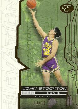 2007-08 Bowman Elevation - Green #48 John Stockton Front