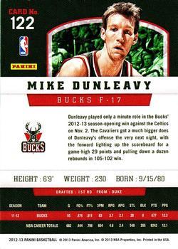 2012-13 Panini - Gold Knight #122 Mike Dunleavy Jr. Back