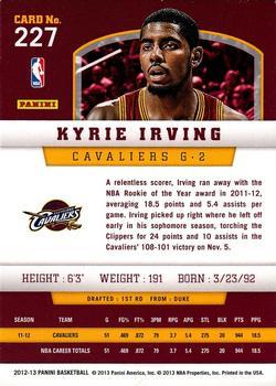 2012-13 Panini - Gold Knight #227 Kyrie Irving Back