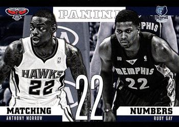 2012-13 Panini - Matching Numbers #14 Rudy Gay / Anthony Morrow Front