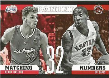2012-13 Panini - Matching Numbers #1 Blake Griffin / Ed Davis Front