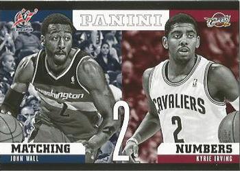2012-13 Panini - Matching Numbers #25 John Wall / Kyrie Irving Front