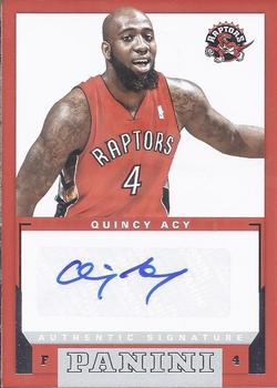 2012-13 Panini - Rookie Signatures #11 Quincy Acy Front