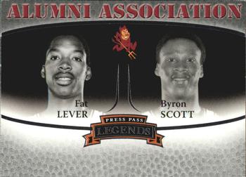 2007-08 Press Pass Legends - Alumni Association #1 Fat Lever / Byron Scott Front