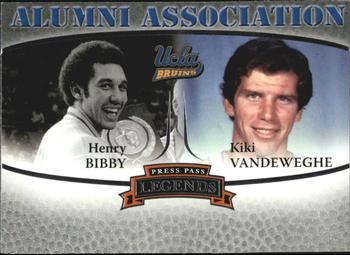 2007-08 Press Pass Legends - Alumni Association #6 Henry Bibby / Kiki Vandeweghe Front