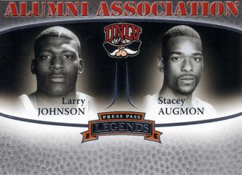 2007-08 Press Pass Legends - Alumni Association #8 Larry Johnson / Stacey Augmon Front